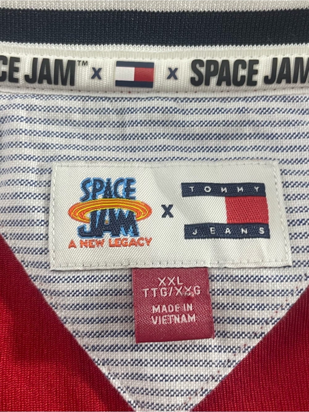 Tommy Hilfiger Jeans Bball Jersey x Space Jam A New Legacy Looney Tunes XXL 2XL - Picture 6 of 12